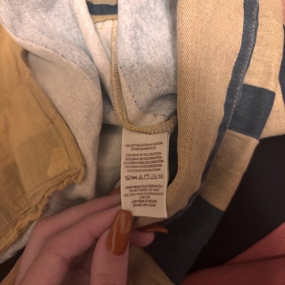 Free People Majorie High Waist Palazzo Pants Striped WideLeg Tie Boho Small READ - Picture 7 of 11